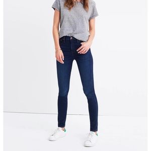 Madewell 10” High-Rise Skinny Jeans in Hayes Wash